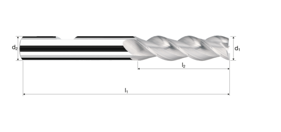 Cylindrical/Square end mills AX product photo front L