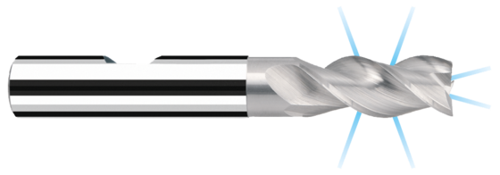 Cylindrical/Square end mills AX product photo back L