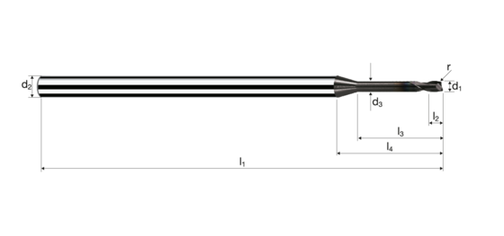 Eckradiusfräser Microcut Produktbild front L