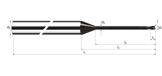 Eckradiusfräser MicroX Produktbild front L