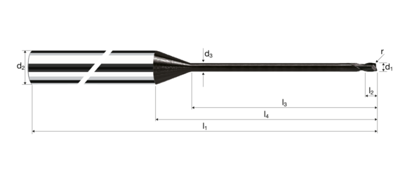 Eckradiusfräser MicroX product photo front L