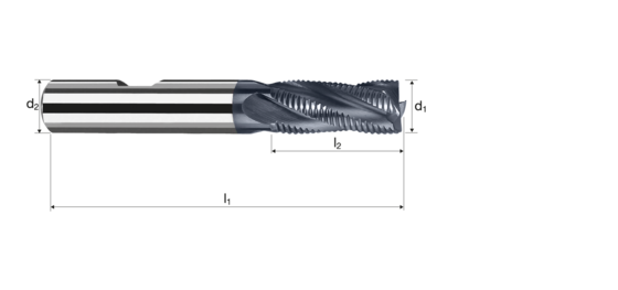 Zylindrische Fräser Produktbild front L