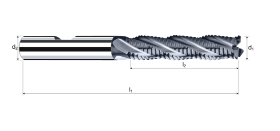 Cylindrical/Square end mills product photo front L