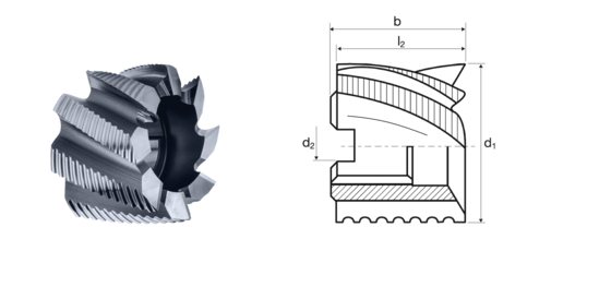 Walzenstirnfräser Produktbild front L