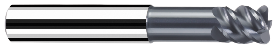 Corner radius end mills   HX-RH product photo back L