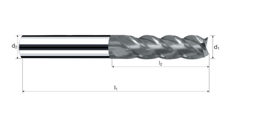 Square end mills   Vario product photo front L