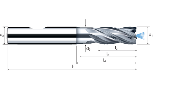 Cylindrical/Square end mills MFC Alu product photo front L