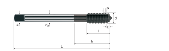 Cold forming taps product photo front L