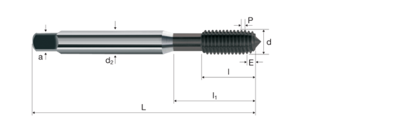 Cold forming taps product photo front L