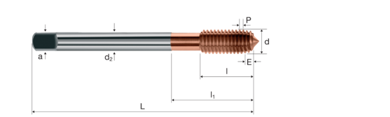 Cold forming taps product photo front L