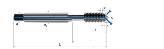 Cold forming taps product photo front L