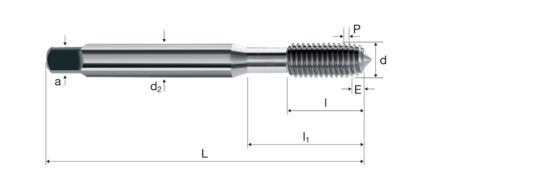 Cold forming taps product photo front L