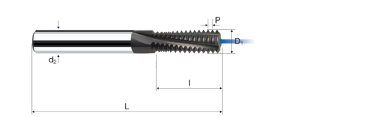 Thread milling cutters product photo front L