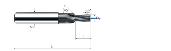 Gewindefräser Produktbild front L