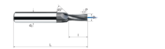 Gewindefräser Produktbild front L
