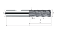 Cylindrical end mills ZX product photo